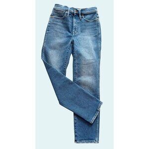 MADEWELL Stovepipe Hi Waisted Fair Trade Straight Leg Jeans Size 25